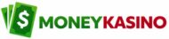 Logo MONEYKASINO en verde y rojo, marca de casino online y apuestas